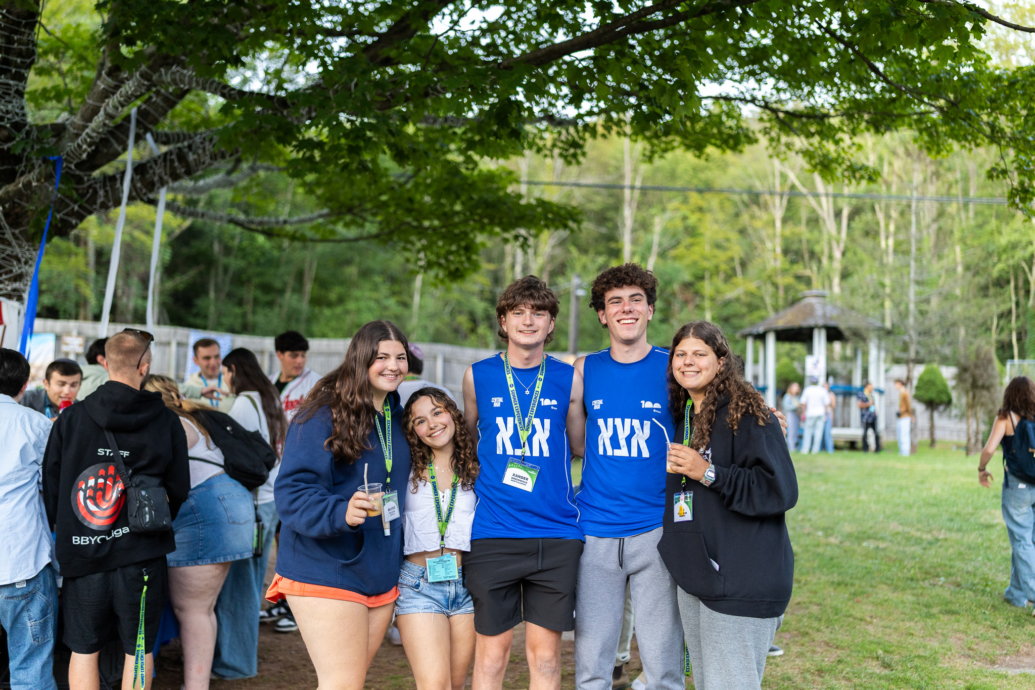 Group of people smiling outdoors