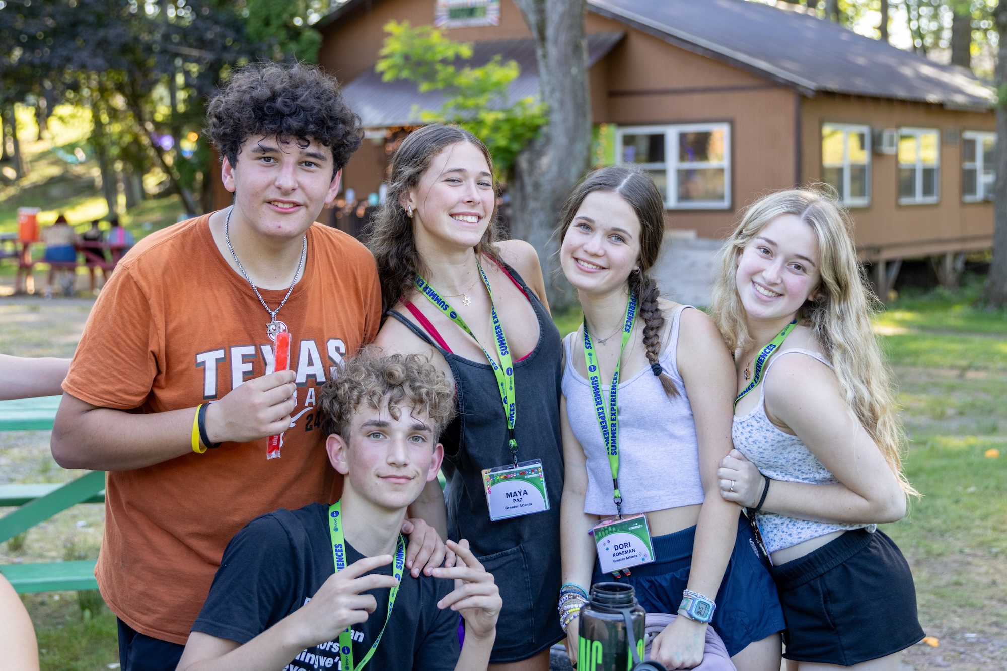 Group of people smiling outdoors