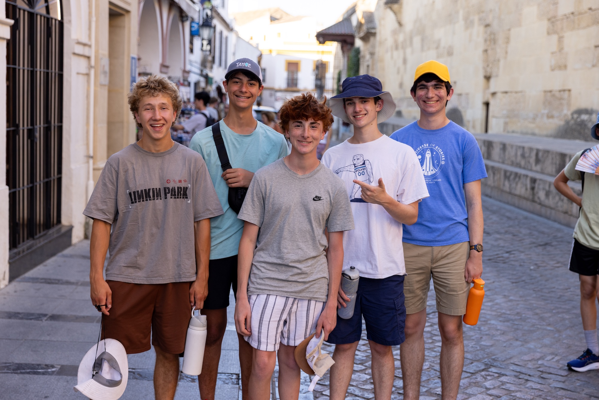 Group of people smiling outdoors