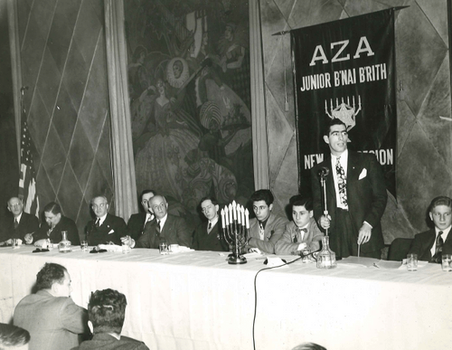 A diverse crowd of people celebrating at a concert, raising their hands and cheering.