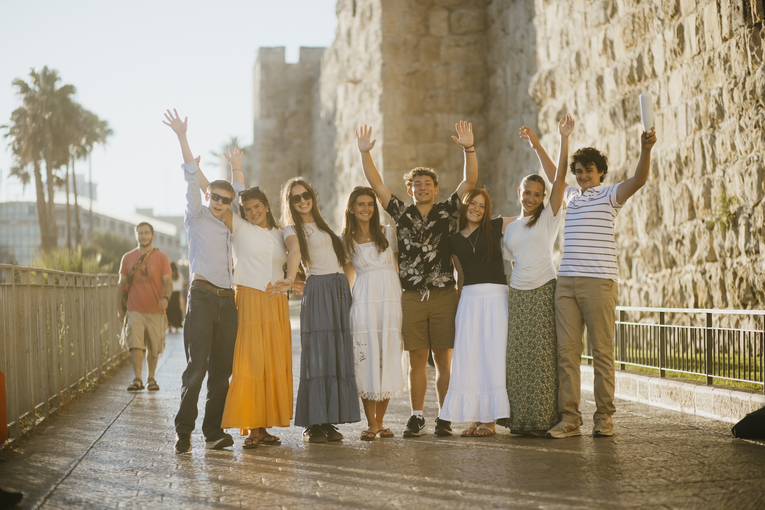 Group of people smiling outdoors