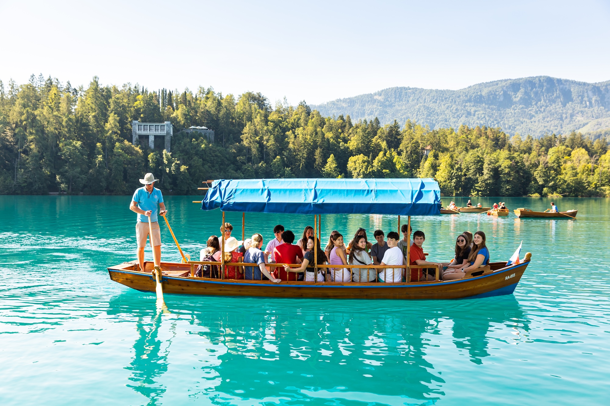 Group of people smiling outdoors