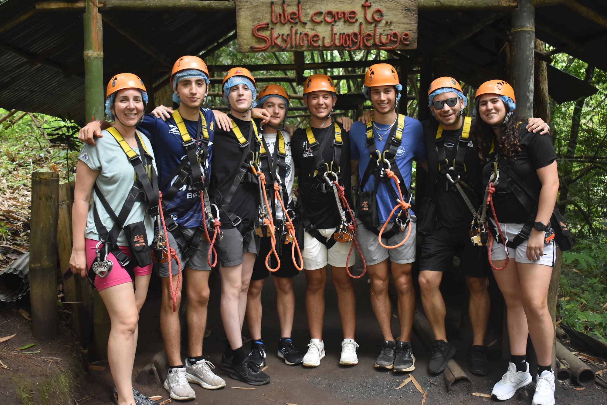 Group of people smiling outdoors
