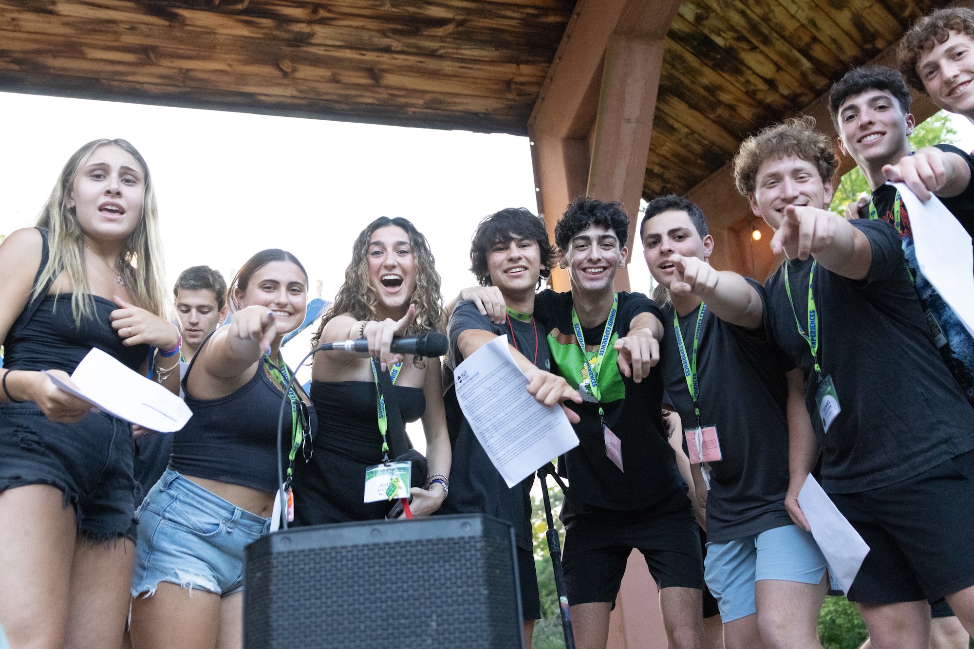 Group of people smiling outdoors